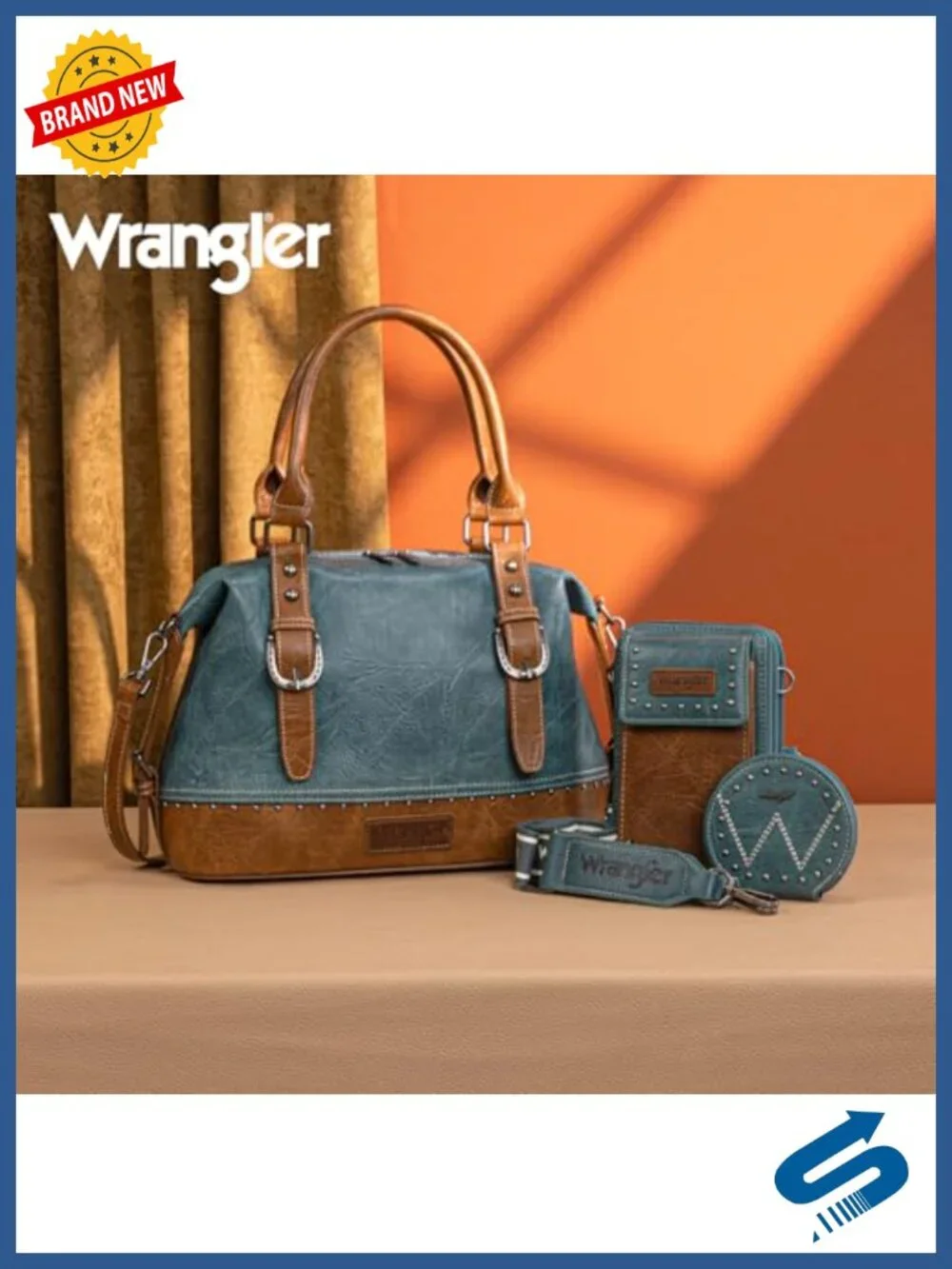 3-Piece Doctor Bag Set with Cell Phone Bag and Coin Purse